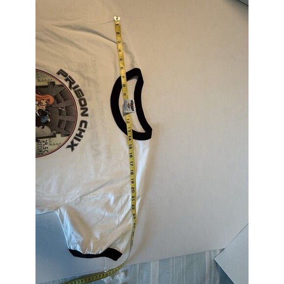 Prison Chix On Pluto NPFC.org Shirt  JERZEES “I'm innocent, I swear” RARE Sz L - Picture 11 of 16